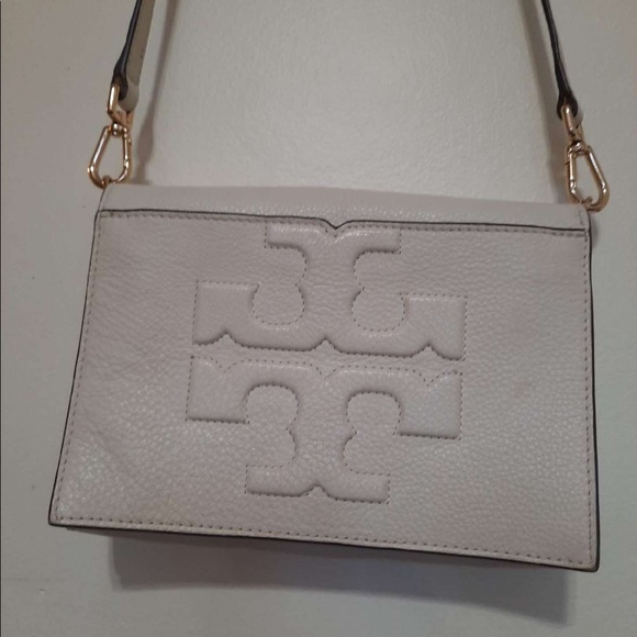 Tory Burch | Bags | Tory Burch White Crossbody Purse Leather | Poshmark